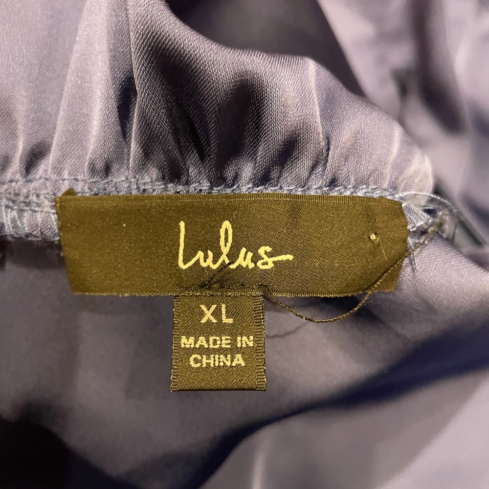 Lulu's Royal Blue Satin Maxi Dress - Picture 3 of 5